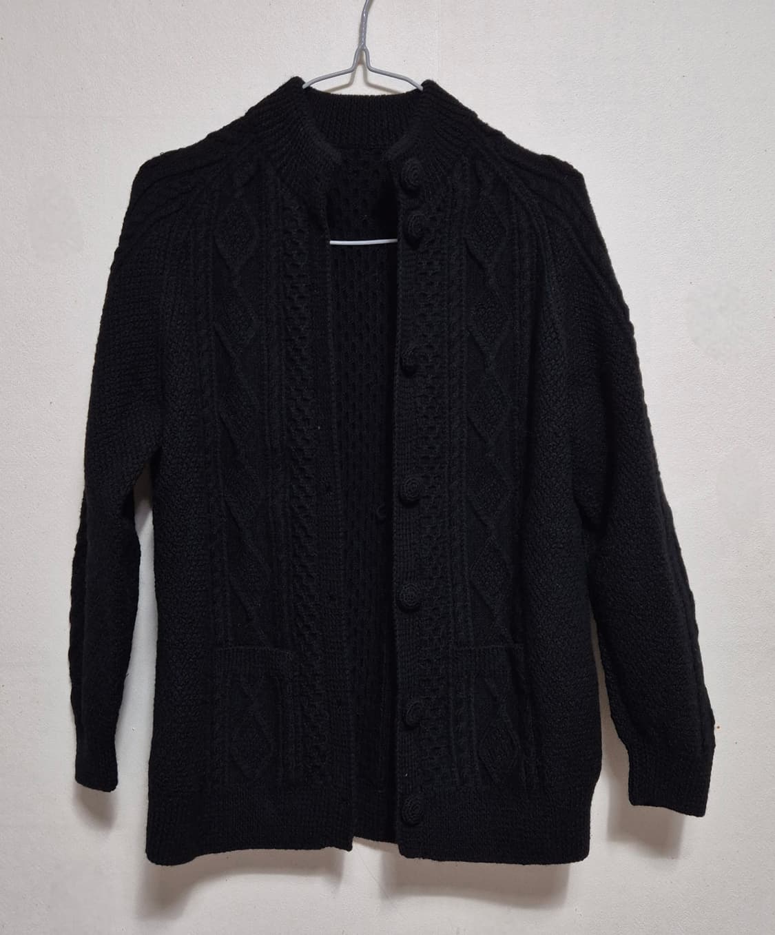 한림수직 검정 가디건 상품이미지2