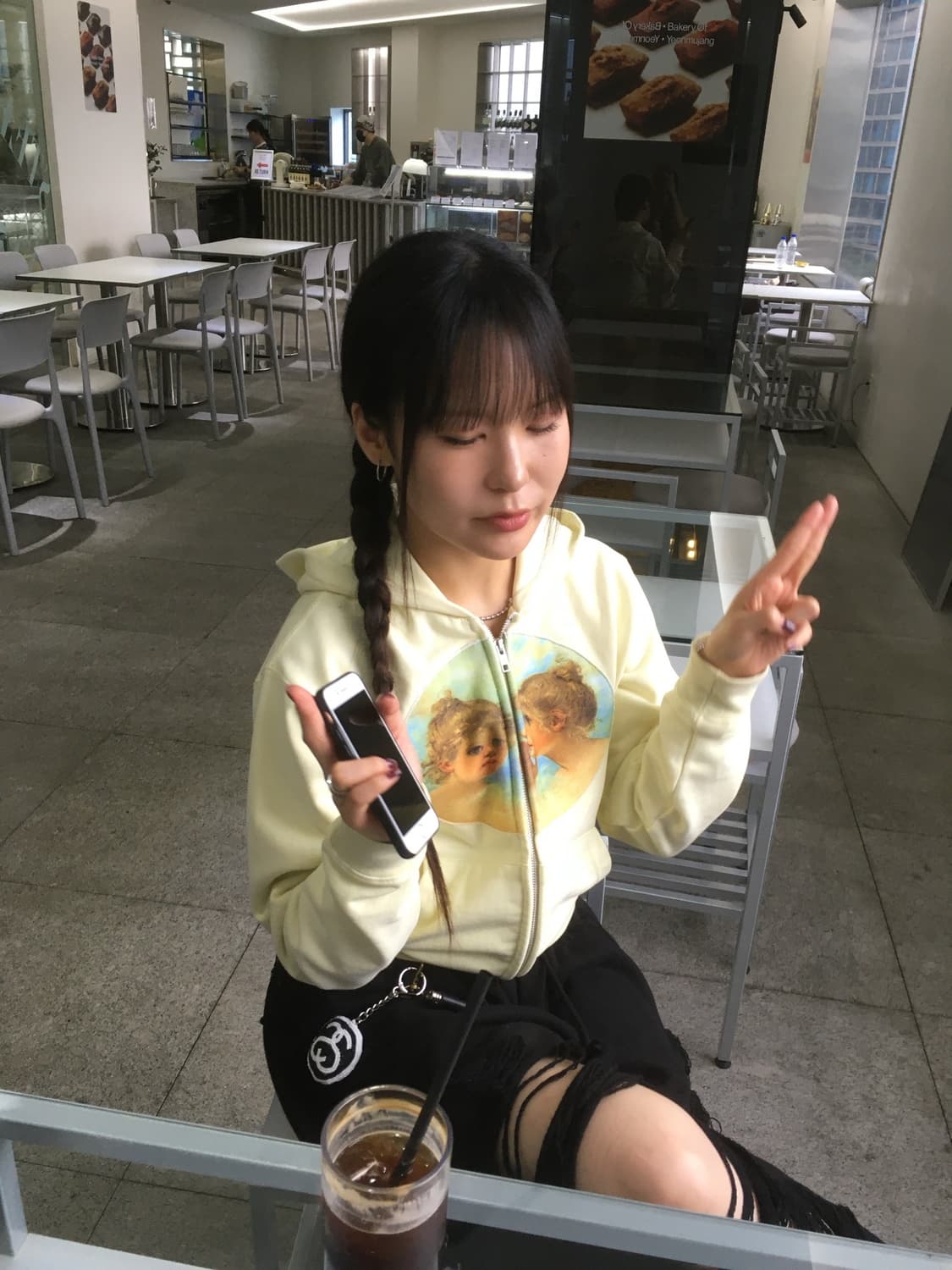 챈스챈스 투걸 프린티드 집업 W 상품이미지2