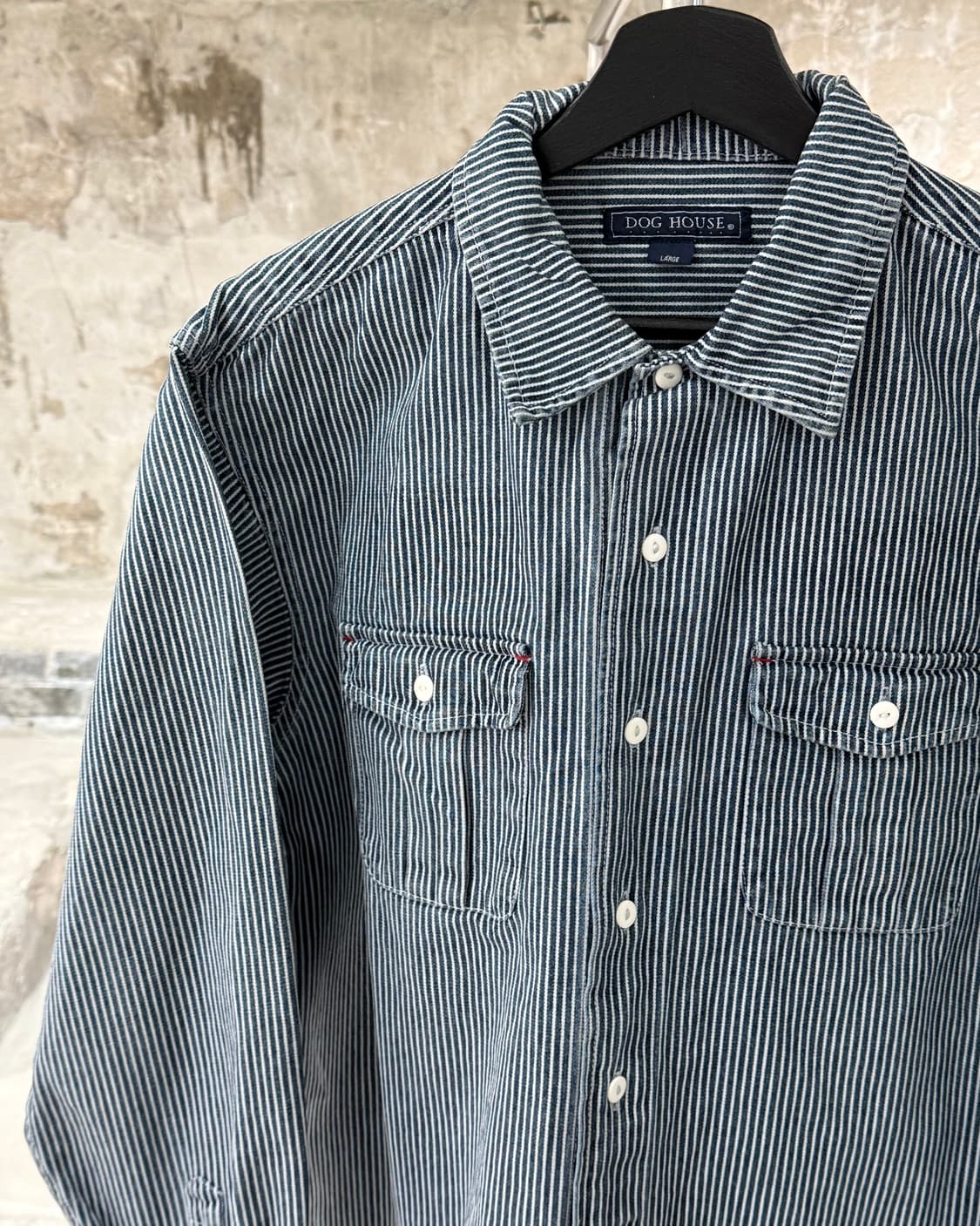 도그 하우스 스트라이프 히코리 워크 셔츠 상품이미지2