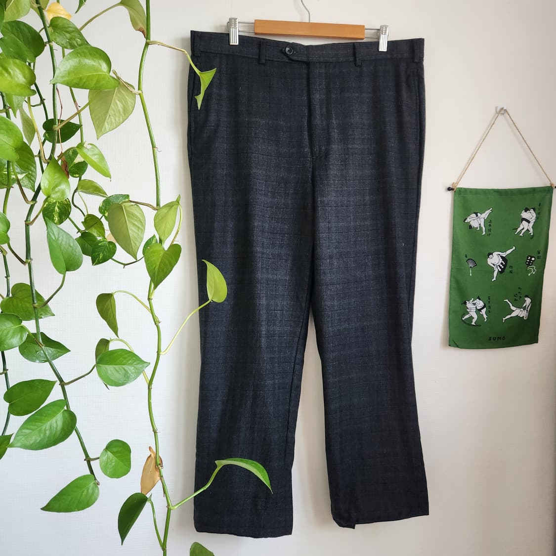 00's 브룩스 브라더스 울 체크 슬랙스 상품이미지1