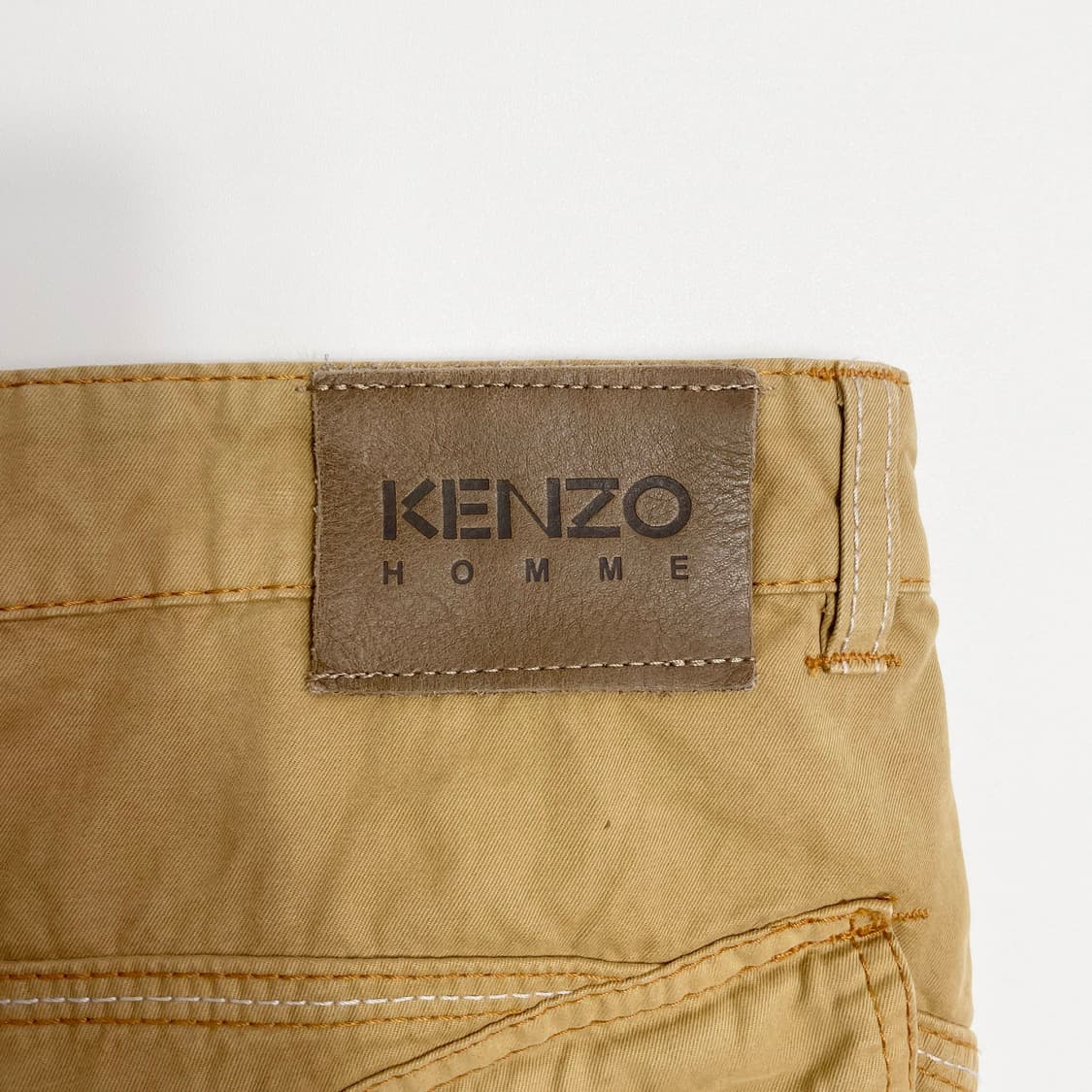 C1 겐조 Kenzo 베이지색 캔버스 워크 팬츠 34-35사이즈 상품이미지4
