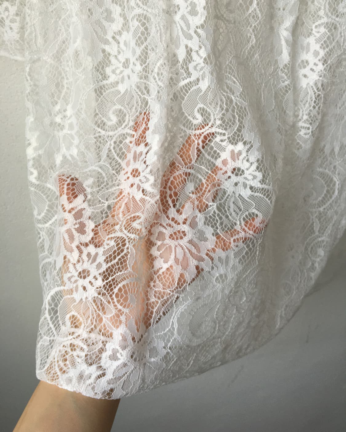 lace see through blouse 상품이미지5