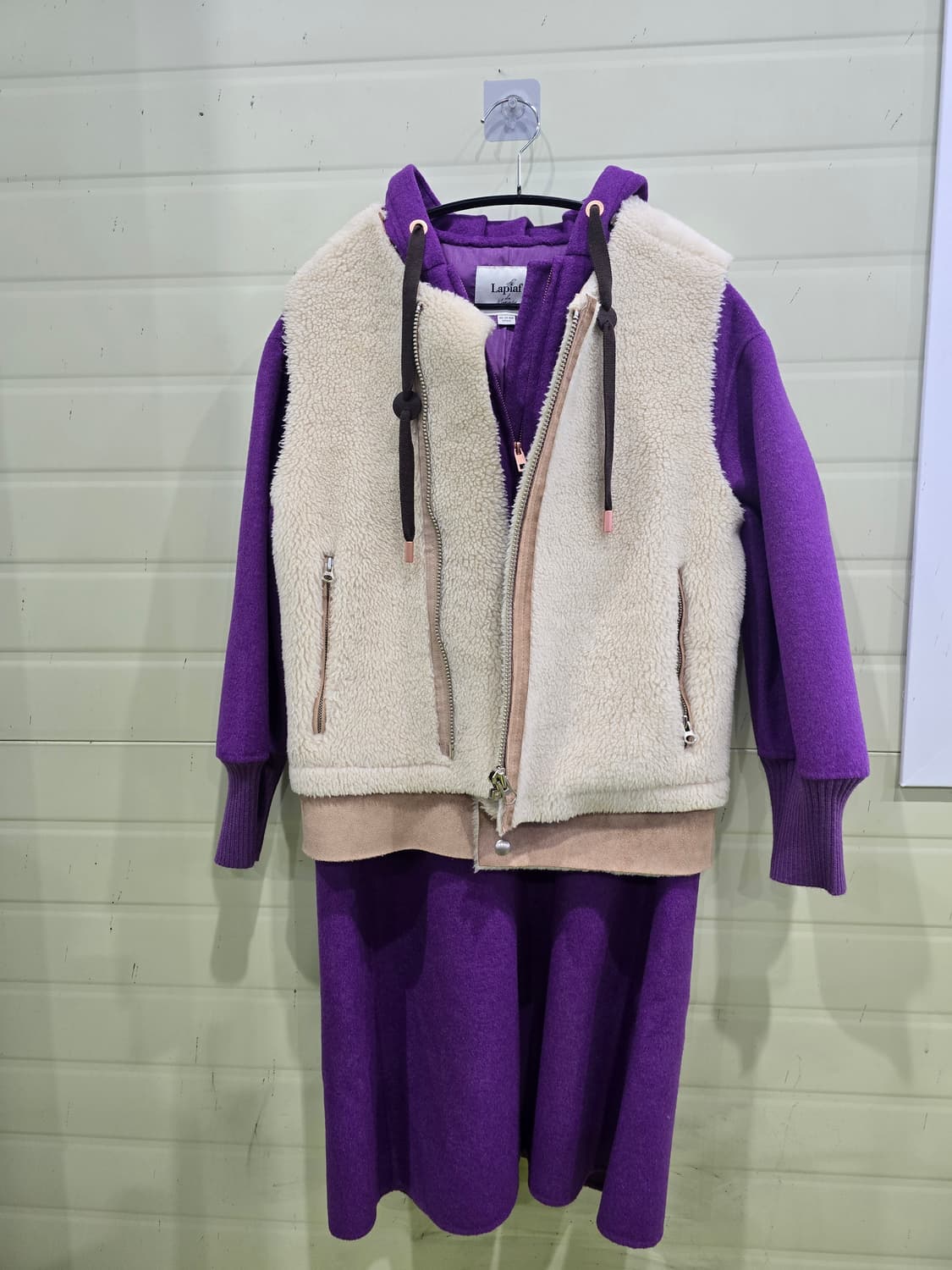 Laplaf 라플라프 퍼플 후드 코트 상품이미지10