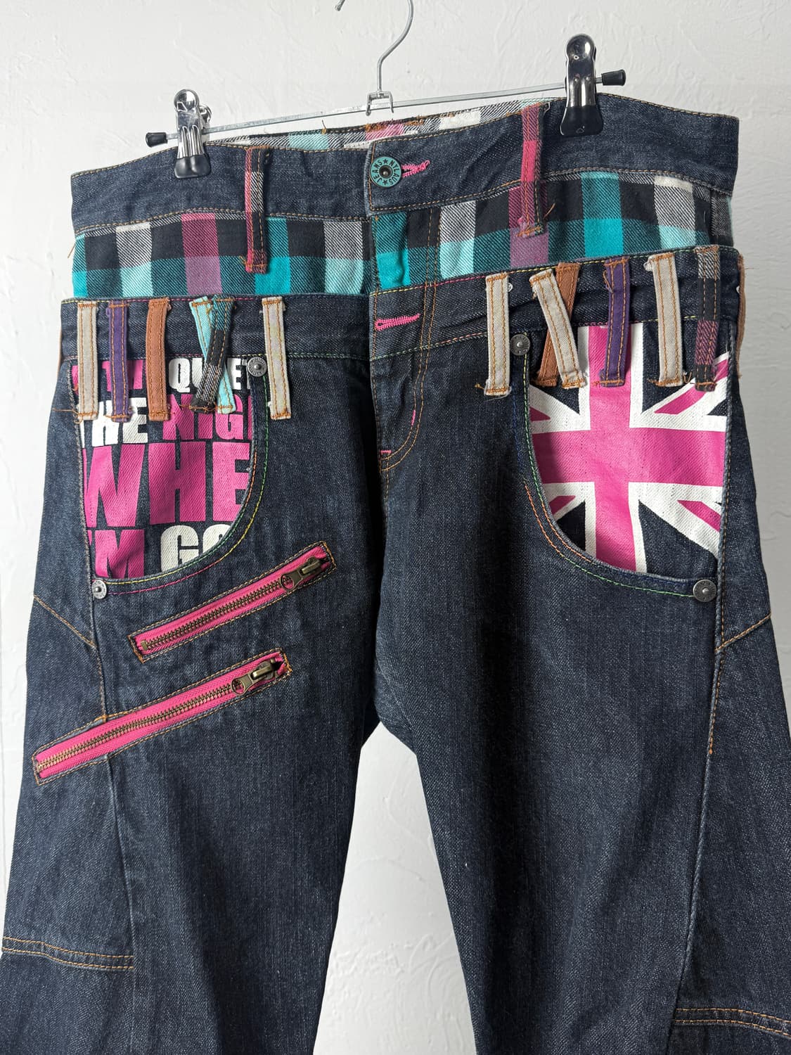 Nylaus 더블 웨이스트 데님 팬츠 상품이미지2