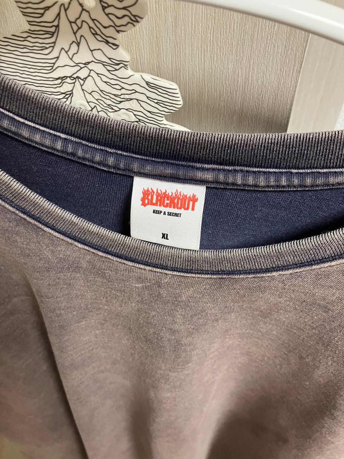 (XL) 블랙아웃 워싱 블리치 티셔츠 상품이미지2