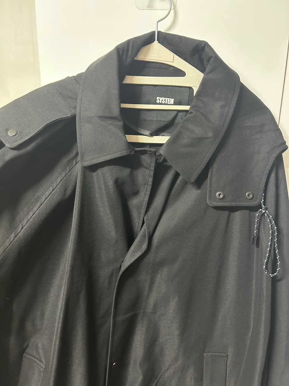 시스템 옴므 블랙 코트105 XL 상품이미지2