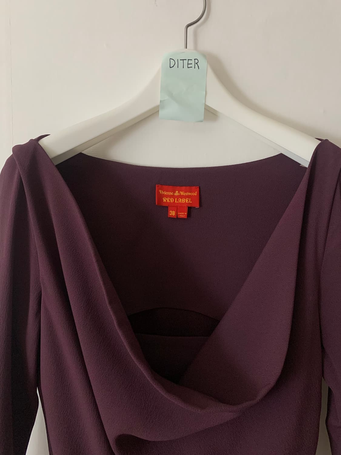 [EU38]비비안웨스트우드 드레이프 코울넥 드레스 상품이미지10