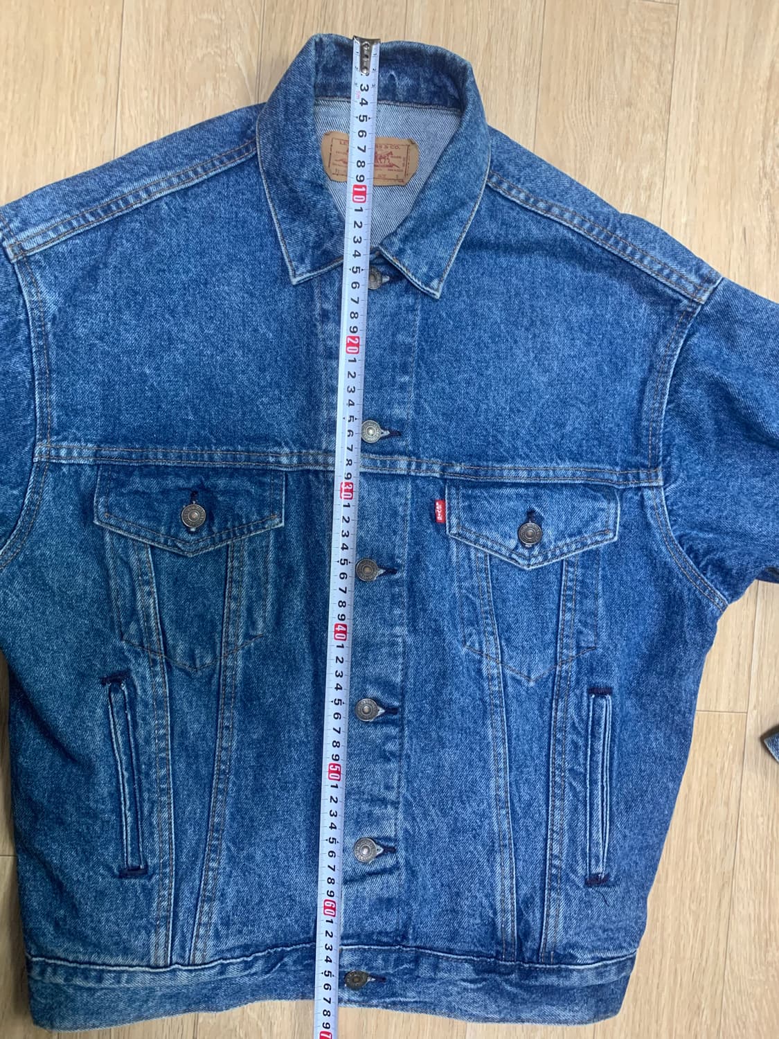 80s USA 빈티지 리바이스 70507 3세대 데님 트러커 자켓 상품이미지7