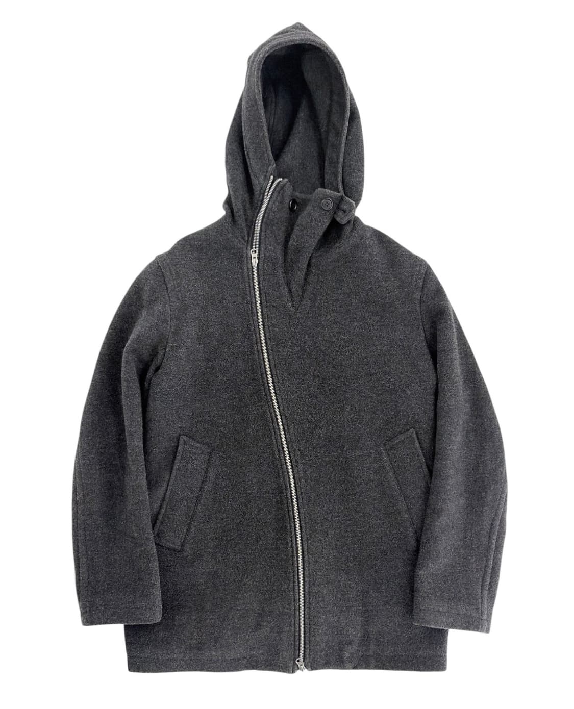 주카 트위스티드 울 후드 집업 상품이미지5