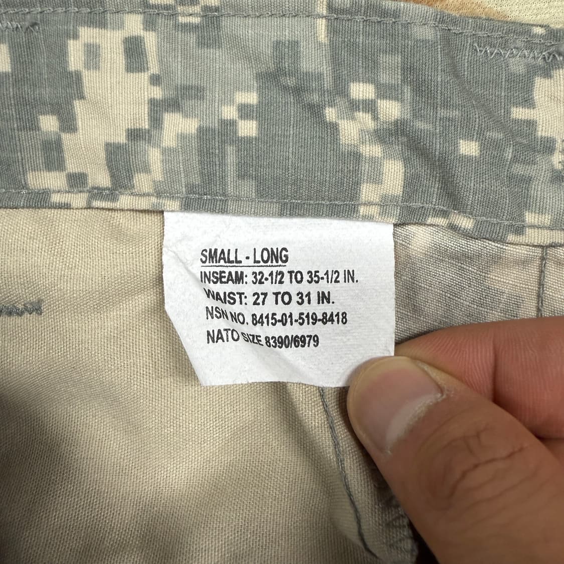 (S-L)프로퍼 PROPPER ACU 카고팬츠 상품이미지3