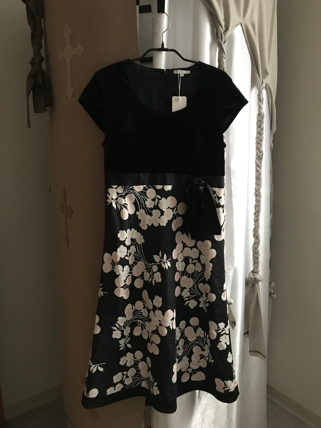 vintage velvet pattern one-piece 상품이미지8