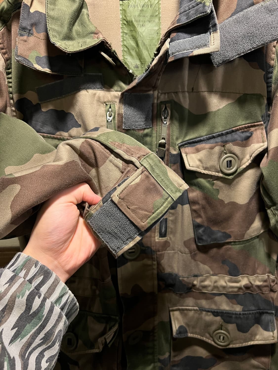 [M]00's 프랑스군 우드랜드 패턴 배틀필드 스목 자켓 상품이미지6