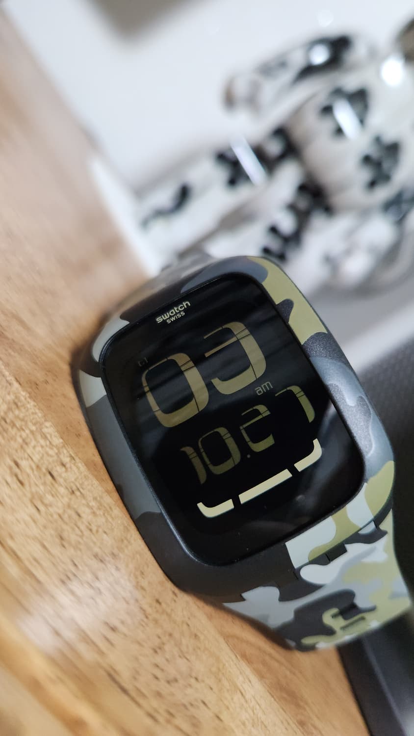 # SWATCH 스와치 터치 디지털 카모 레어모델 정품시계 급처 상품이미지1