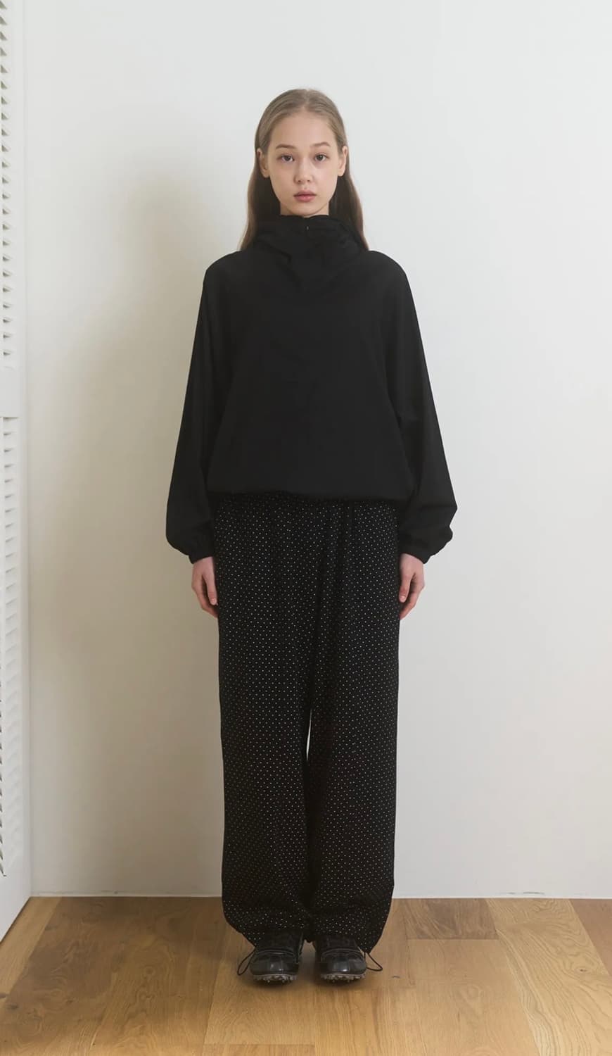 페스토 스프링 스웻팬츠 도트 블랙 spring sweat pants 상품이미지4