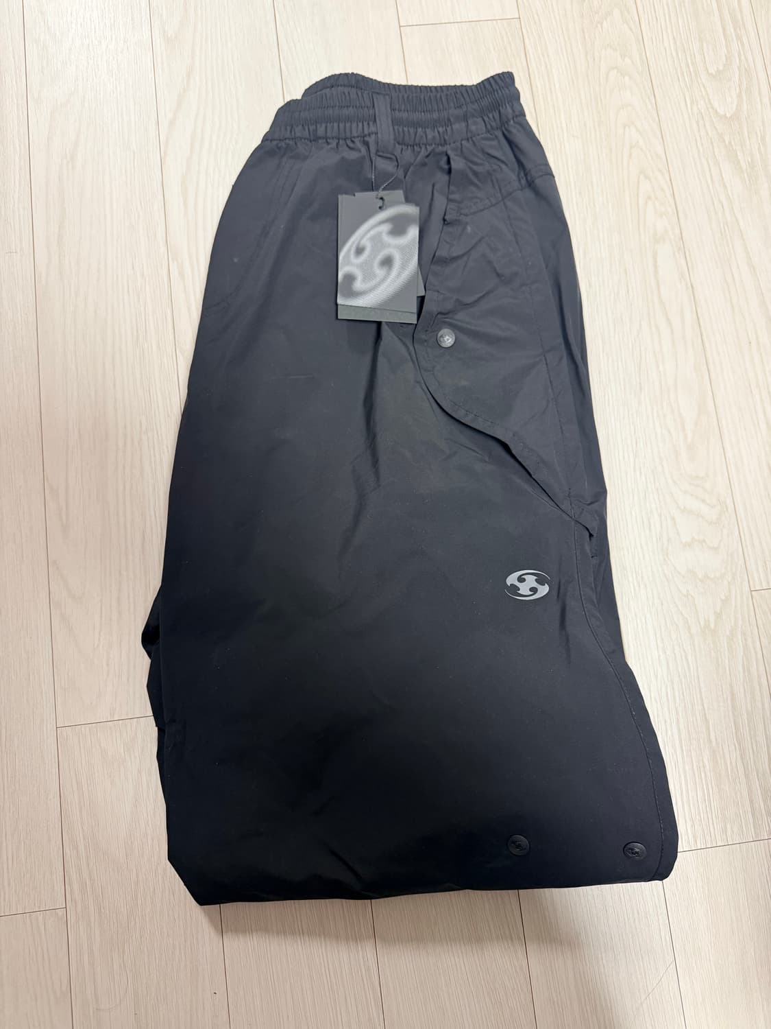 사이즈 2) 산산기어 25SS 웨이브 팬츠 블랙 상품이미지1