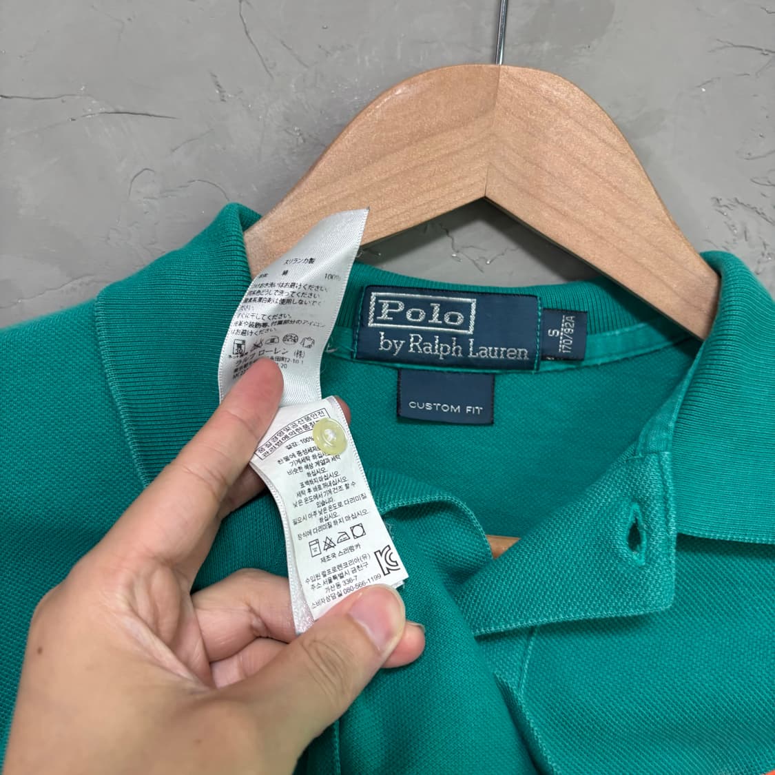 폴로 랄프로렌 빈티지 빅포니 카라티 롱슬리브 민트 상품이미지3