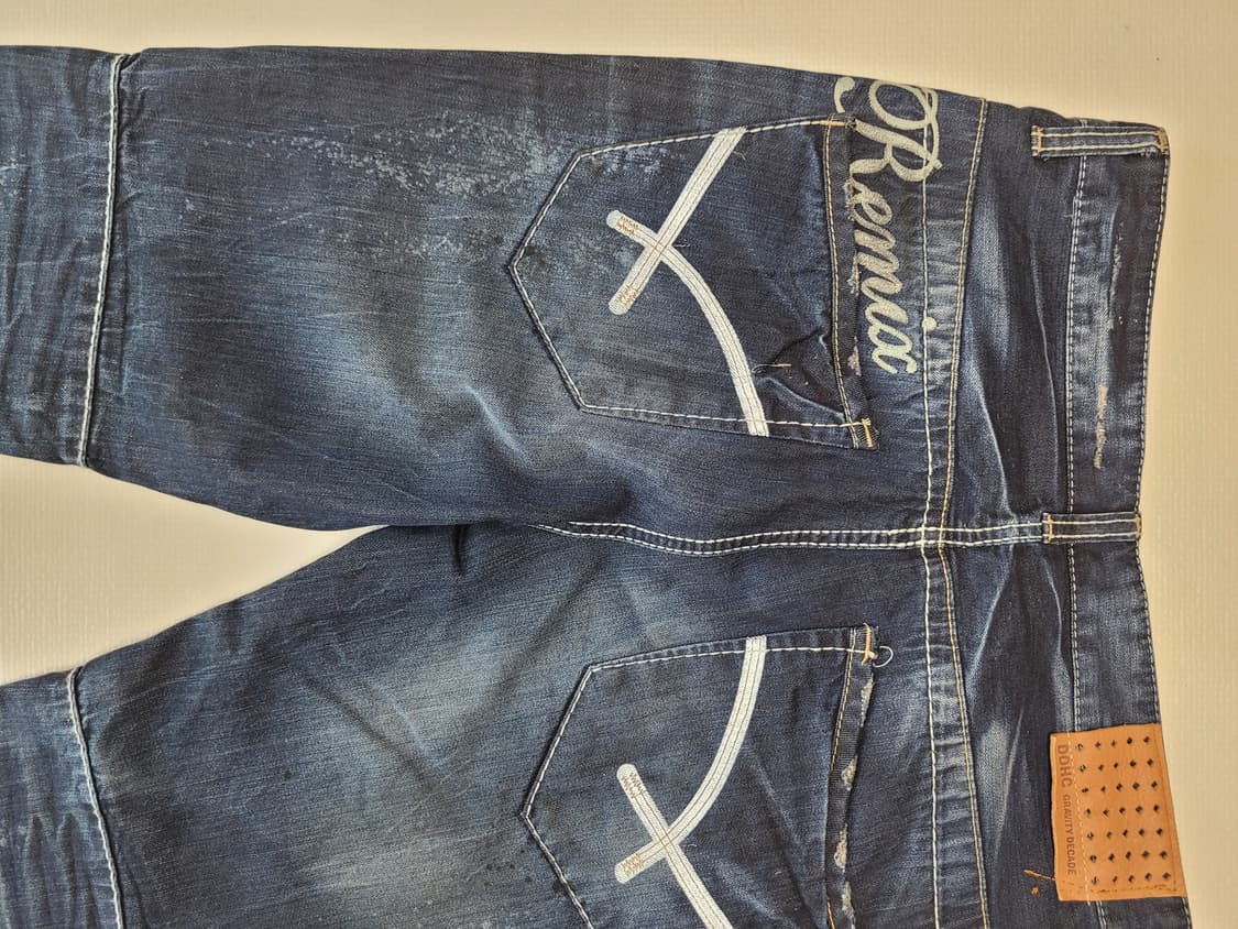 도크 DOHC 엠보워싱 청바지 32 다크네이비 상품이미지10