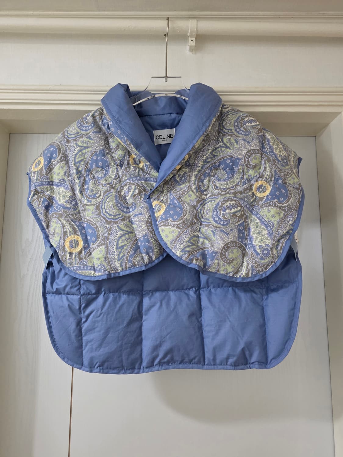 거의새거) 정품 셀린느 페이즐리 여성 퀼팅 경량 다운 조끼 상품이미지1