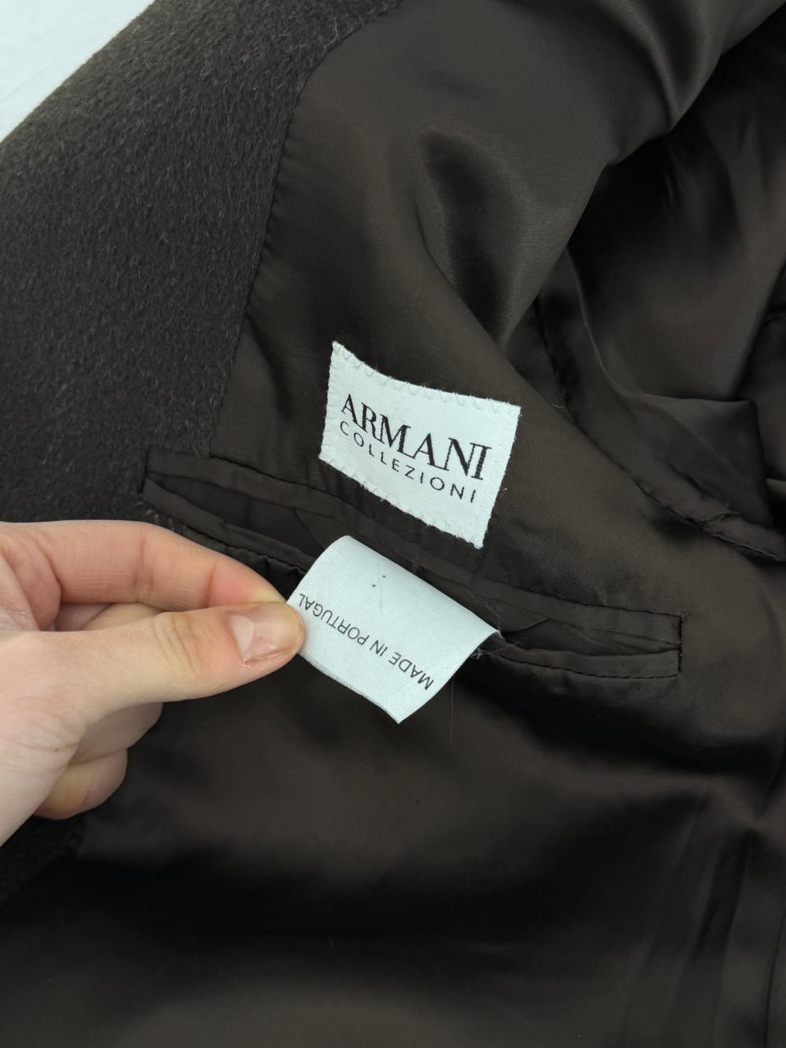 00’s Armani Collezioni herringbone coat 상품이미지8