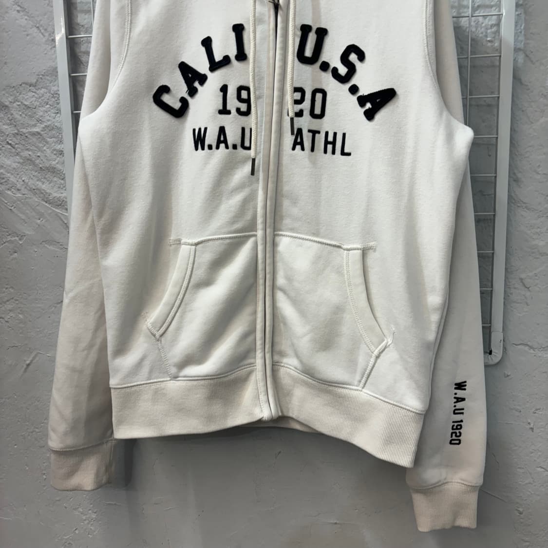 후아유 y2k 화이트 후드집업 L 상품이미지4