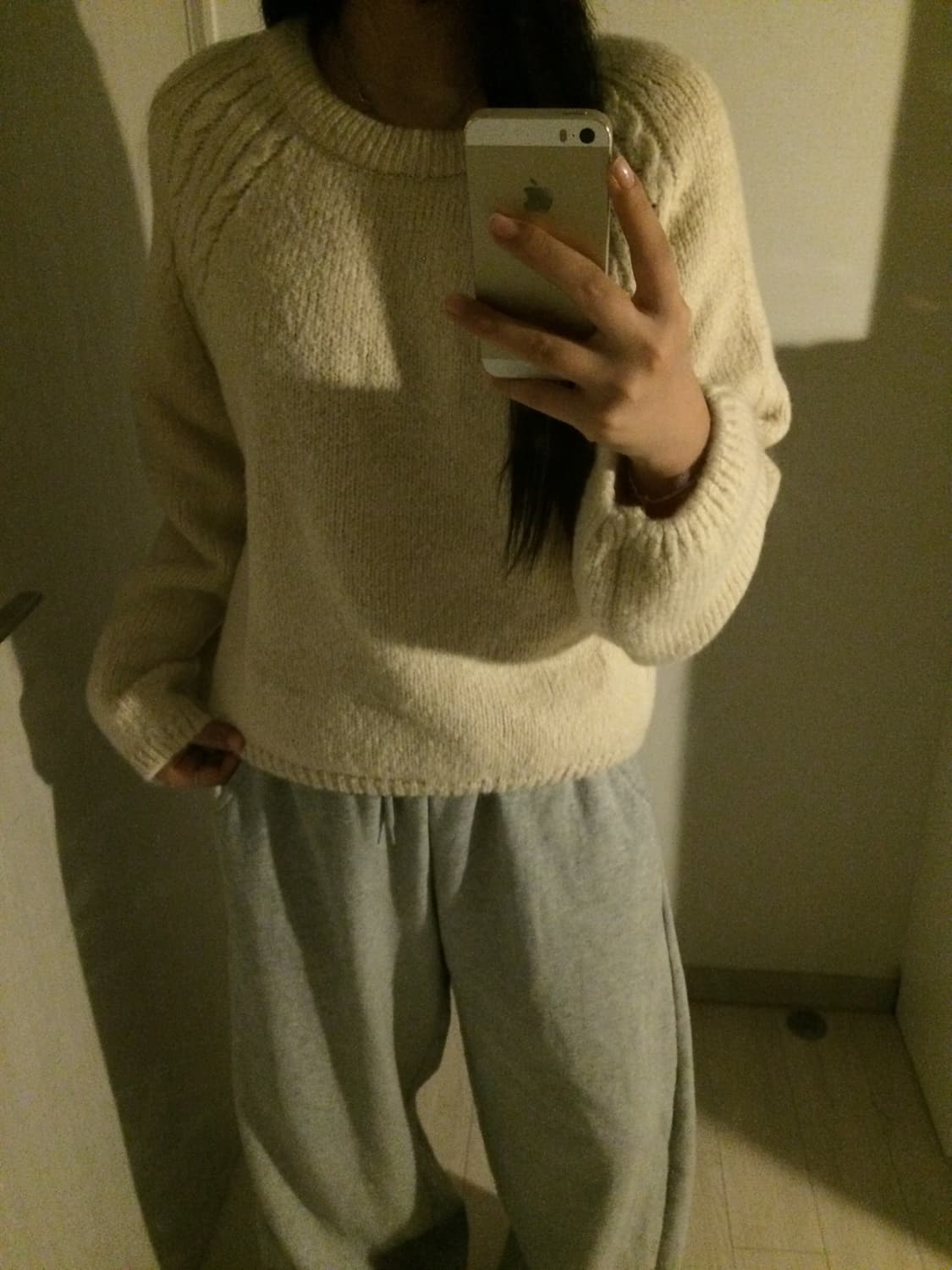 빈티지 아이보리 니트 상품이미지3