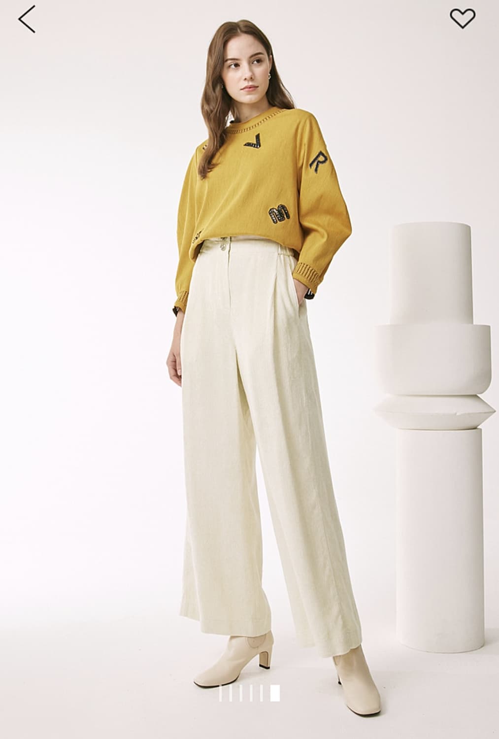 마인 비딩&시퀸 레터링 탑 55사이즈 상품이미지1