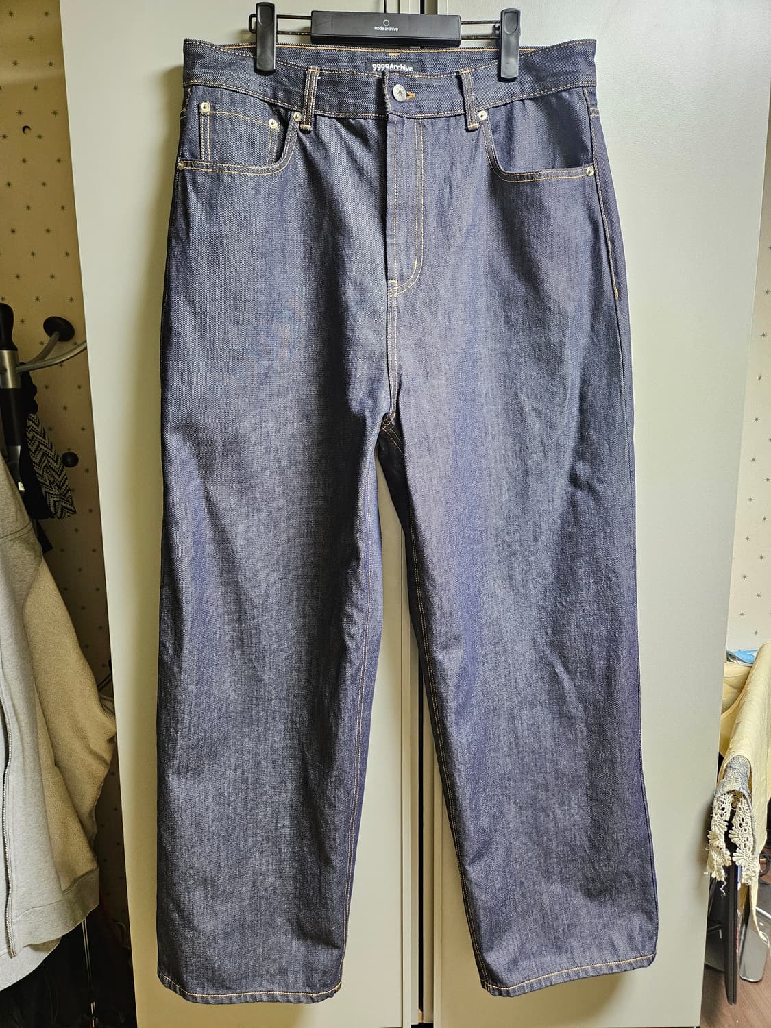 9999아카이브 링킹 와이드 데님 인디고 3 사이즈 상품이미지2