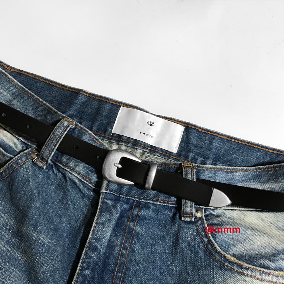 [Unisex] 미니멀 웨스턴 레더 벨트 상품이미지8
