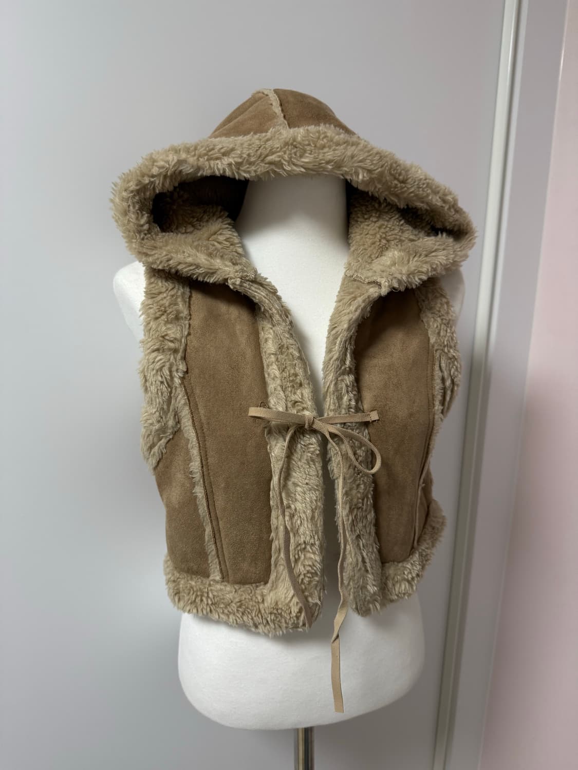 빈티지 브라운 모리 후드 퍼베스트 상품이미지1