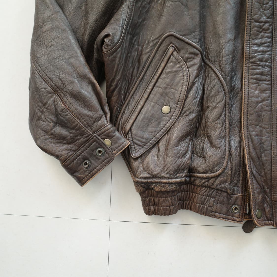 [일본] 레드 빈즈 앤 라이스 G-1 가죽 자켓 44 A-2 상품이미지4