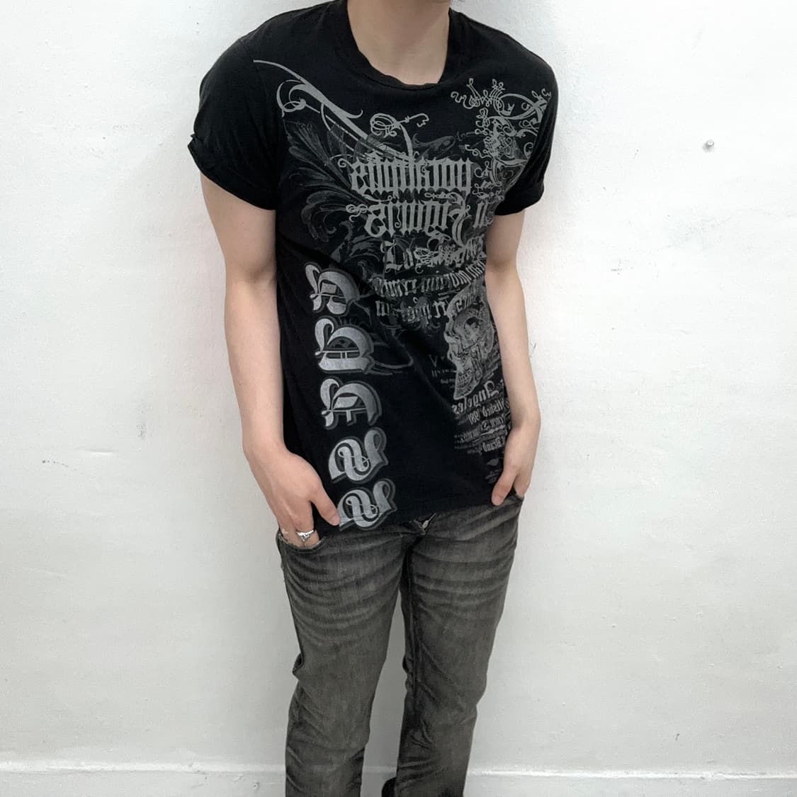 Guess punk printing short sleeve 상품이미지2