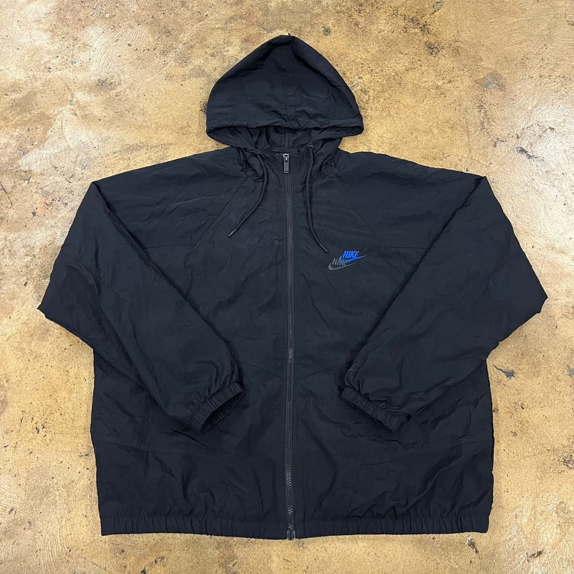 [정품/XL] 나이키 블랙 후드 바람막이 자켓 b18 상품이미지2