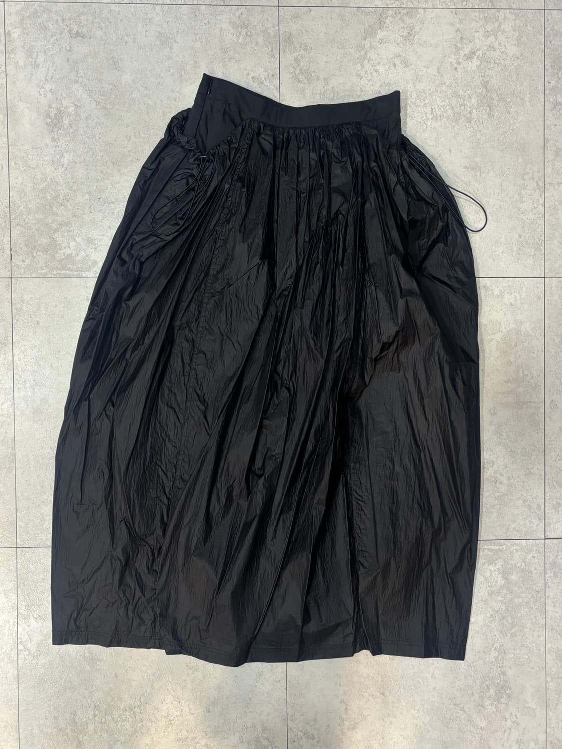 아모멘토) Layered Shirring Skirt BK 1 상품이미지8