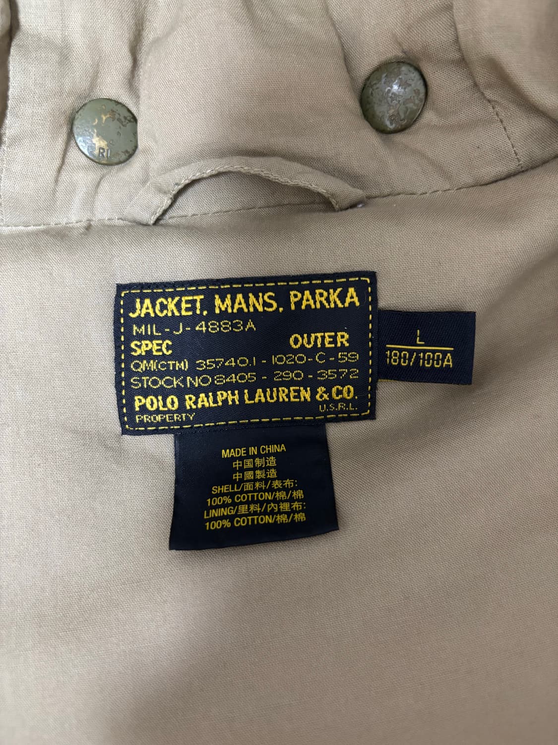 폴로 랄프 로렌 N-3B 덕다운 파카 상품이미지7