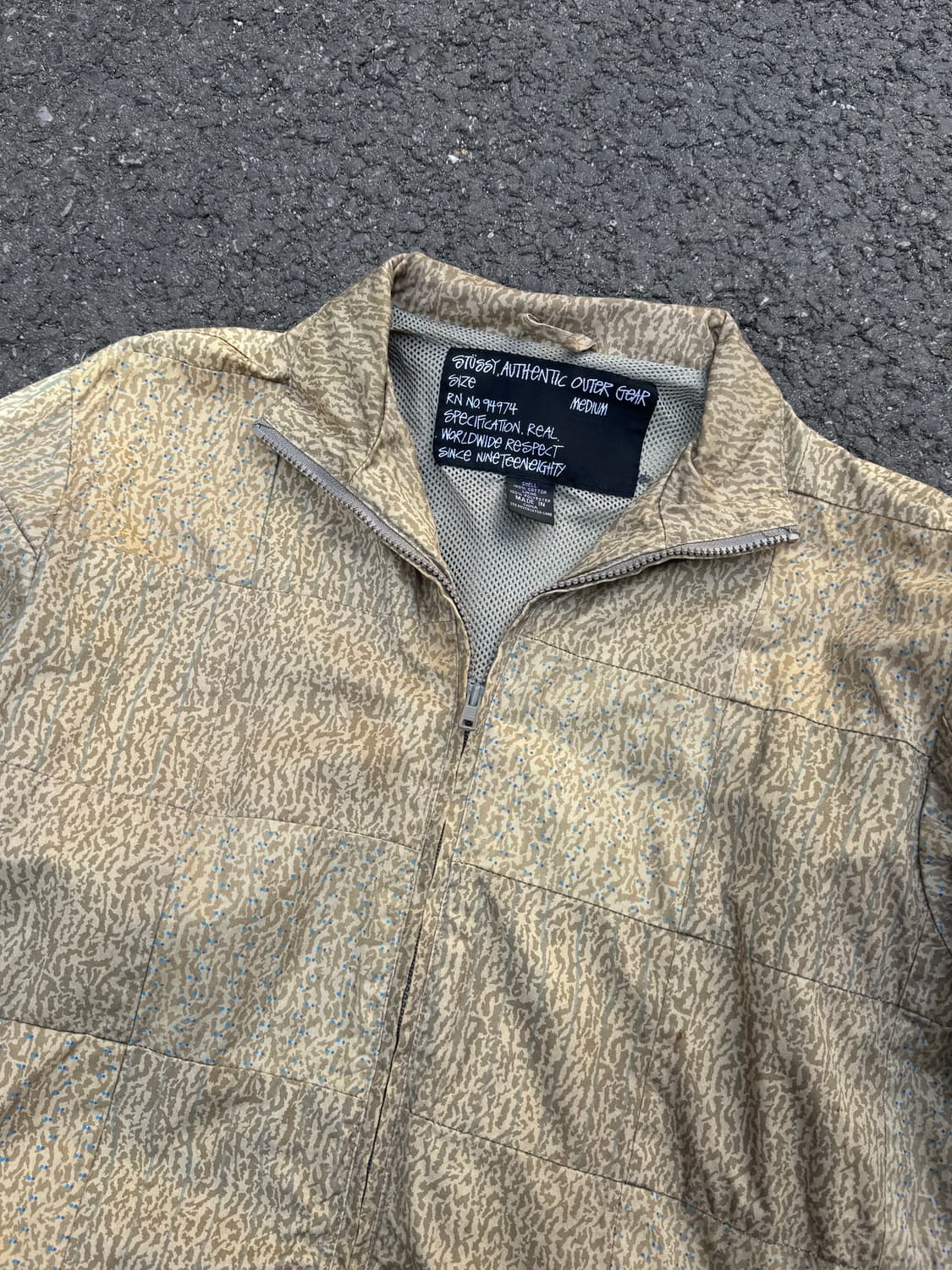 90s 스투시 어센틱 패치워크 자켓  상품이미지2