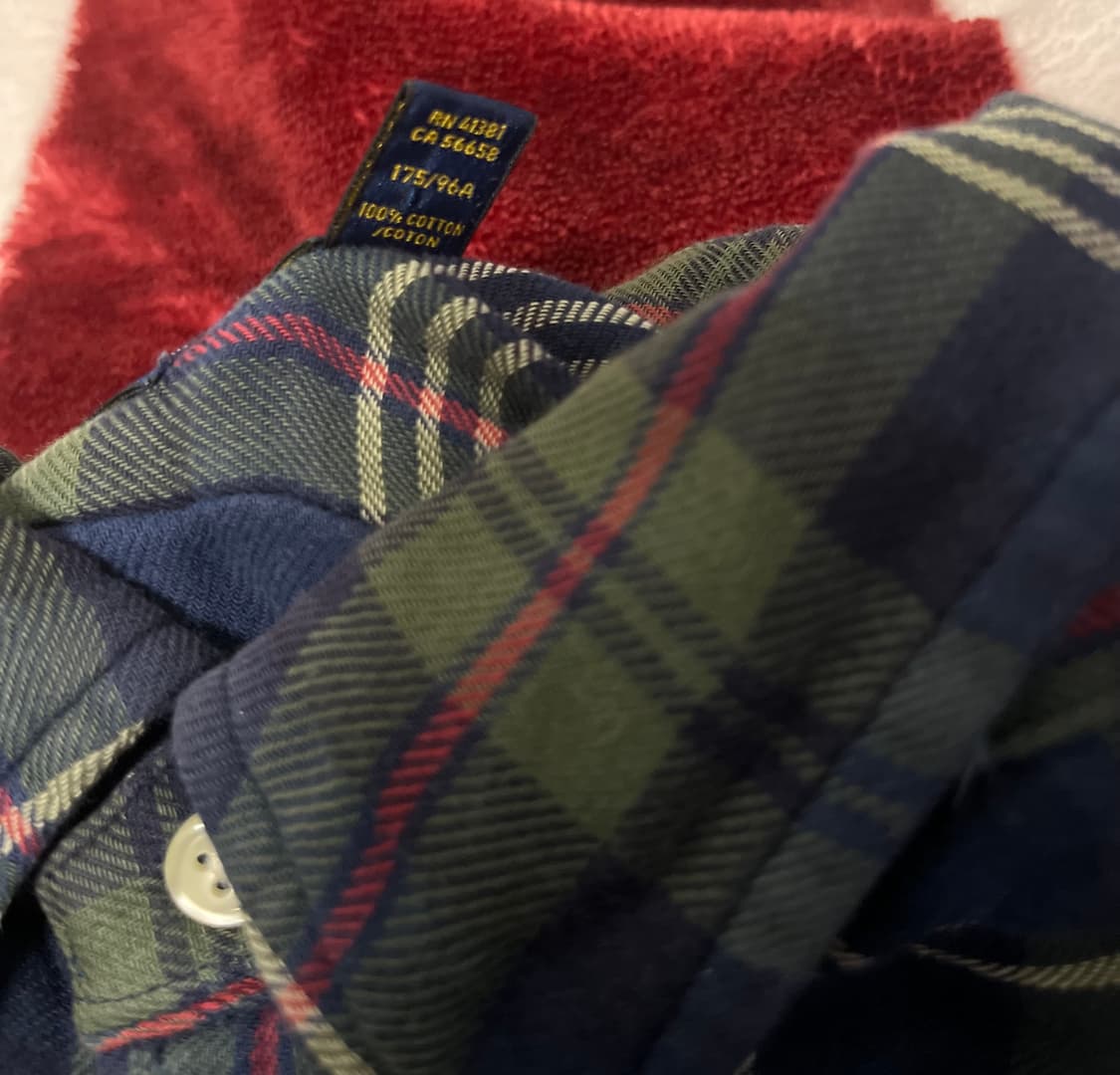 폴로 랄프로렌 클래식핏 체크 셔츠 M 상품이미지4