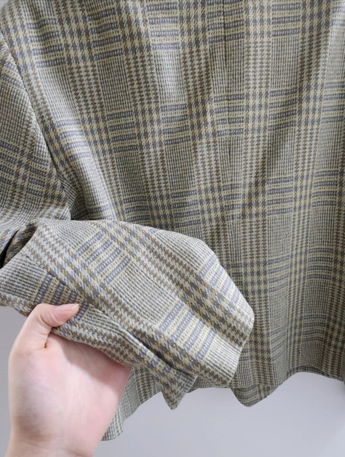 연두 트위드 자켓 상품이미지4