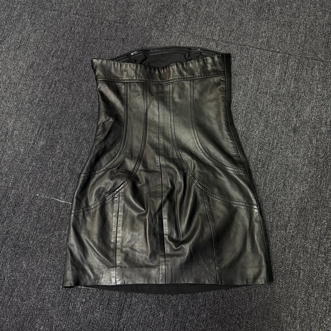 알마니 익스체인지 양가죽 튜브 원피스  상품이미지4