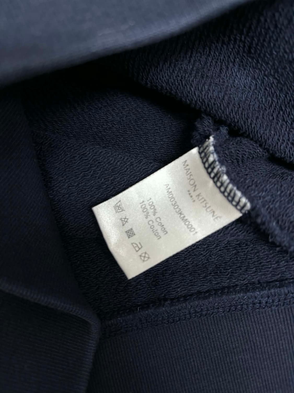 [L] 메종키츠네 네이비 맨투맨 스웻셔츠 상품이미지4