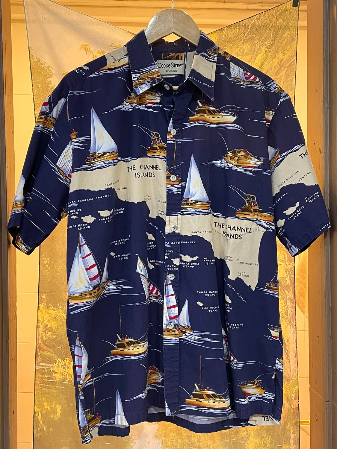 VTG 돛단배 하와이안 셔츠 상품이미지1