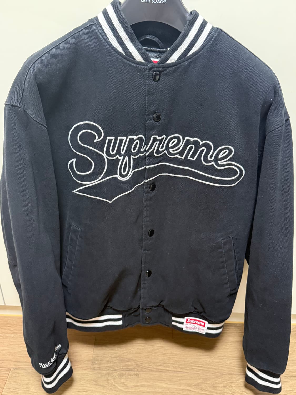 슈프림 미첼 앤 네스 도우보이 바시티 자켓 상품이미지2