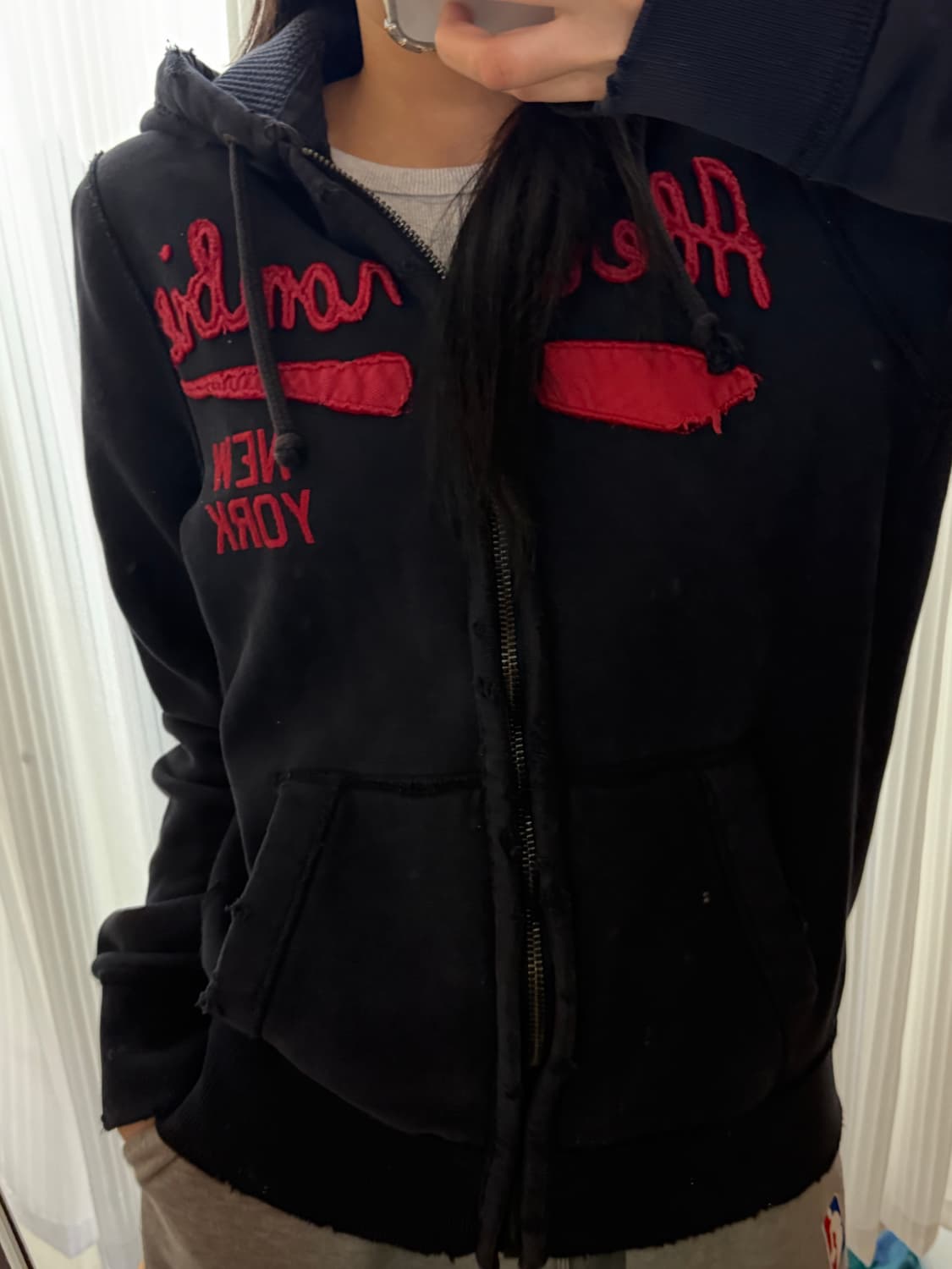 아베크롬비 네이비 후드집업 m 상품이미지1