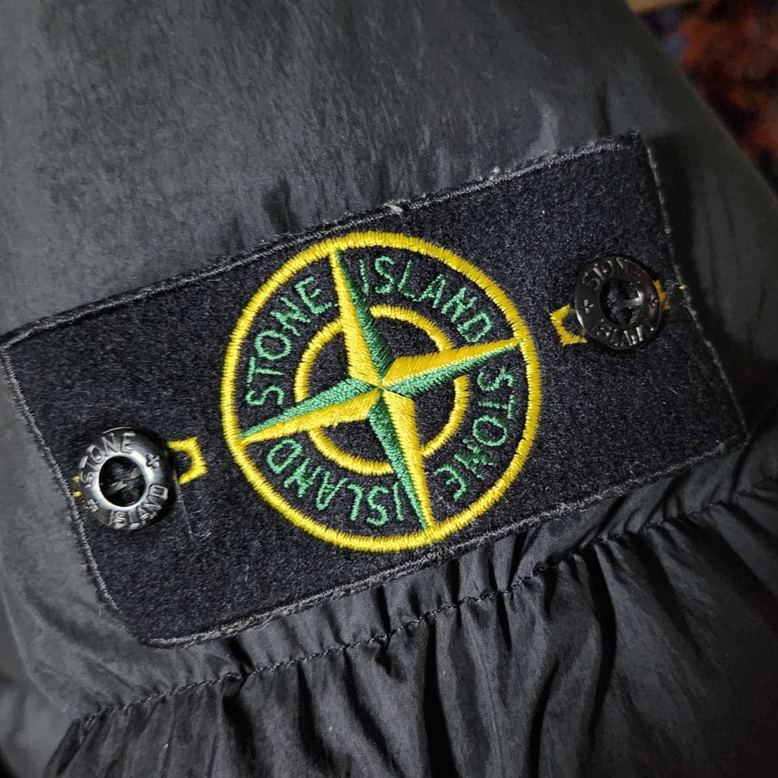 20FW 스톤아일랜드 크링클랩스 후드 롱 다운 패딩 M 블랙 상품이미지3