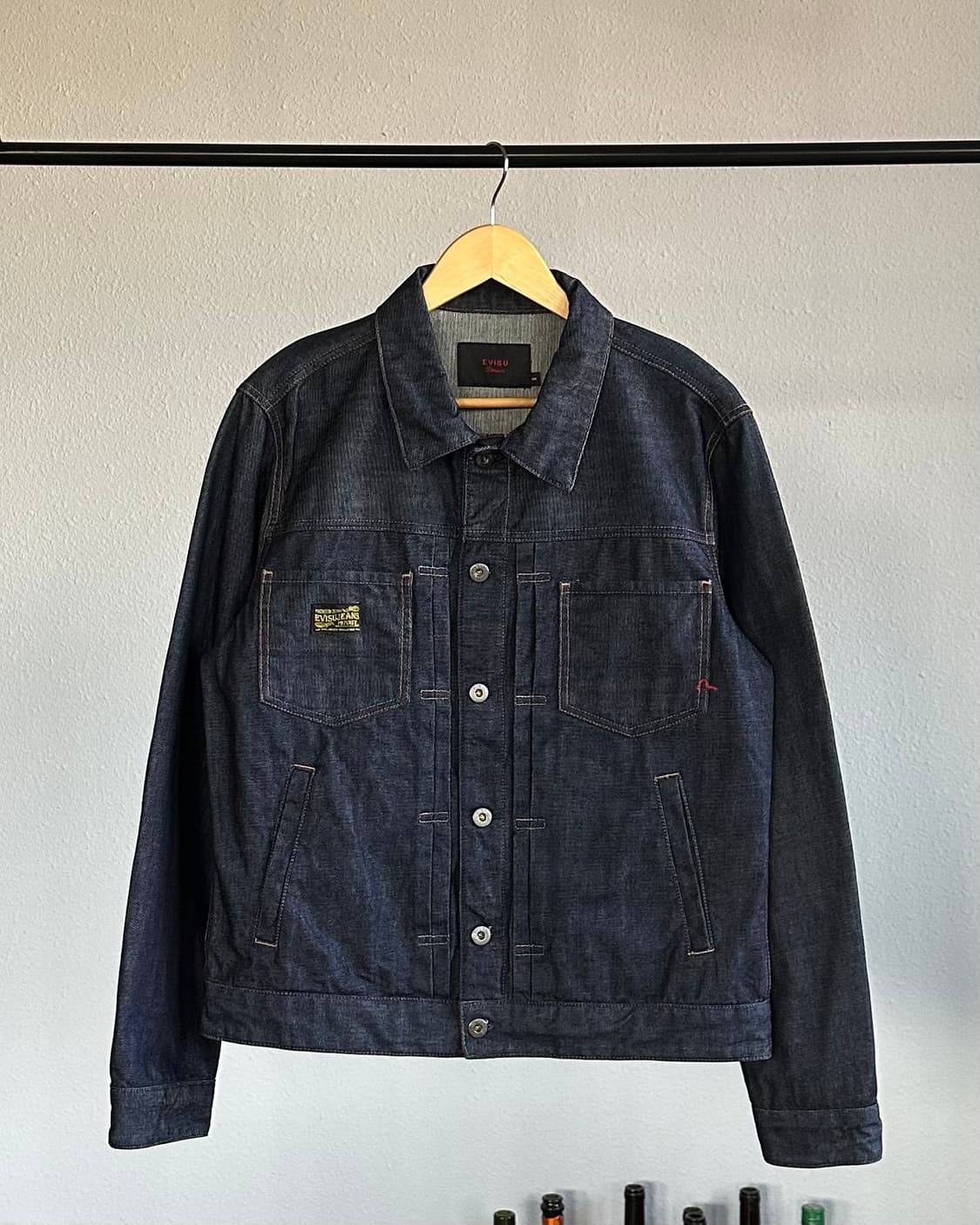 [L]에비수 Evisu 데님 트러커 자켓 상품이미지1