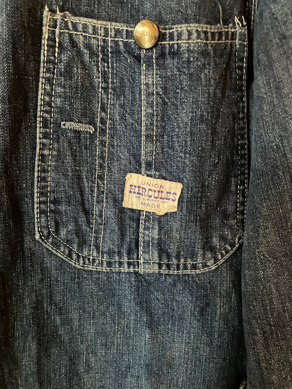 50s USA HERCULES DENIM COVERALL Jacket 상품이미지3