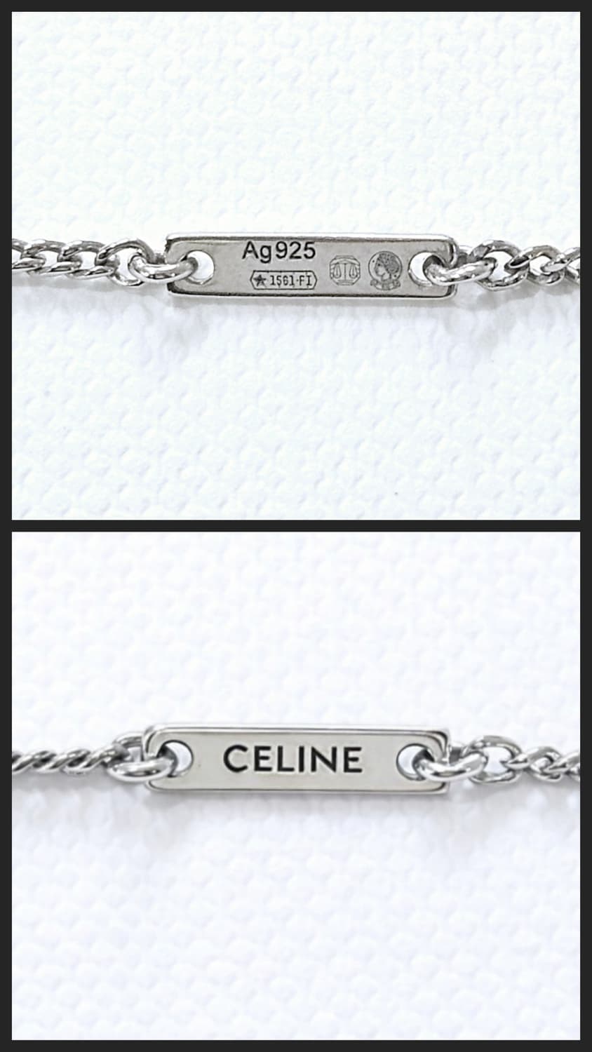 25한정 셀린느 트리옹프 드 리스 925실버 목걸이 [새상품/풀박스] 상품이미지4