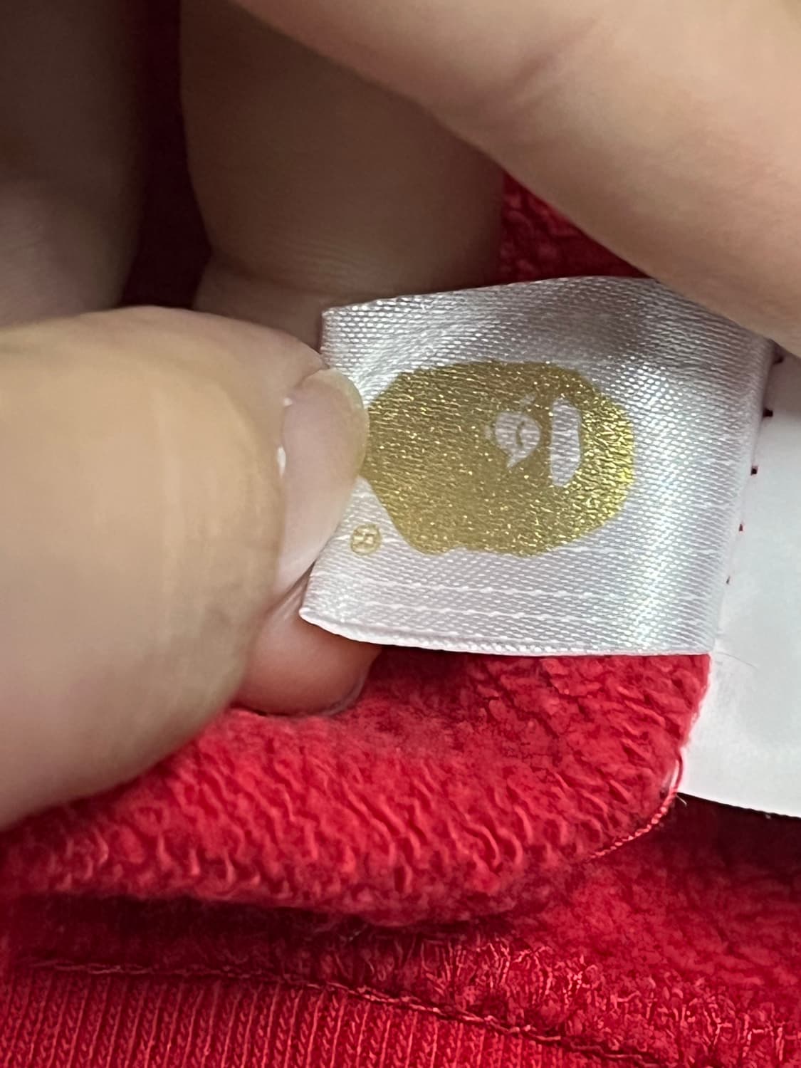 베이프 레드 적계 반카모 샤크 후드집업 상품이미지4