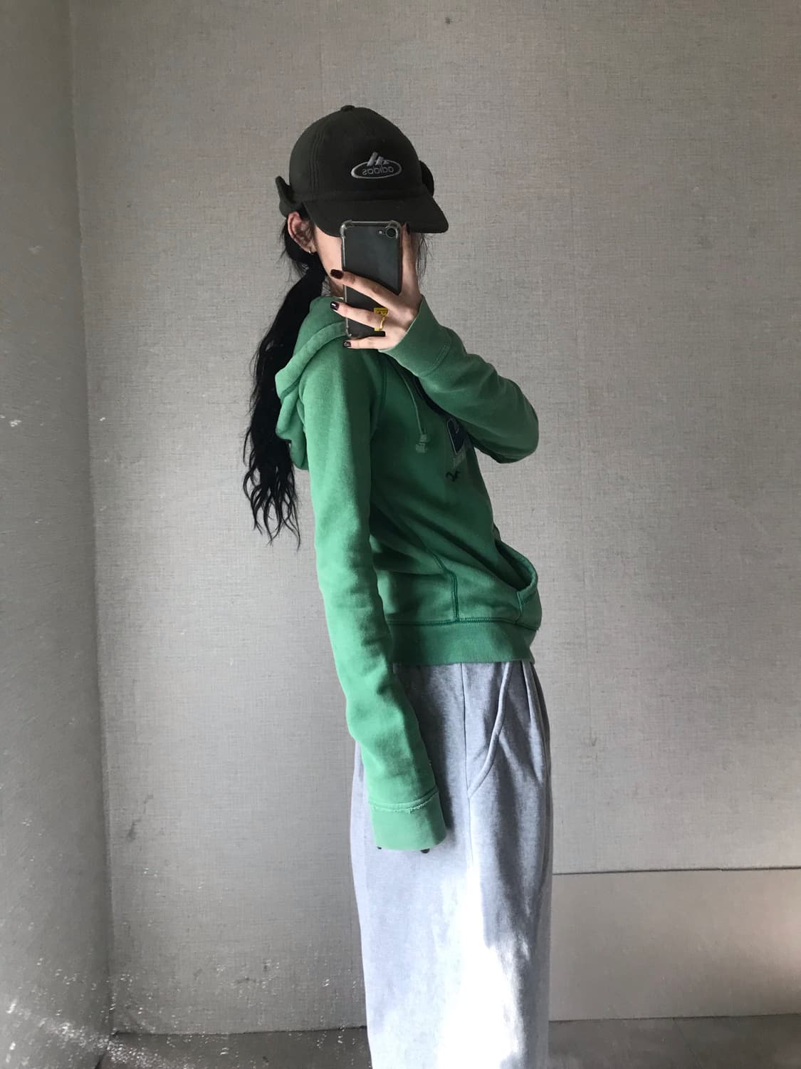 홀리스터 그린 후드집업 상품이미지3