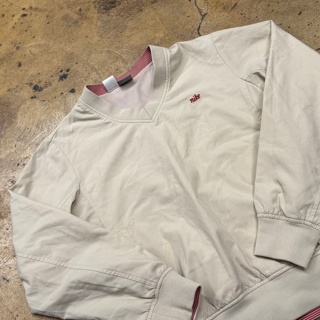 [정품/80] 나이키 올드스쿨 브이넥 웜업 b17 상품이미지1