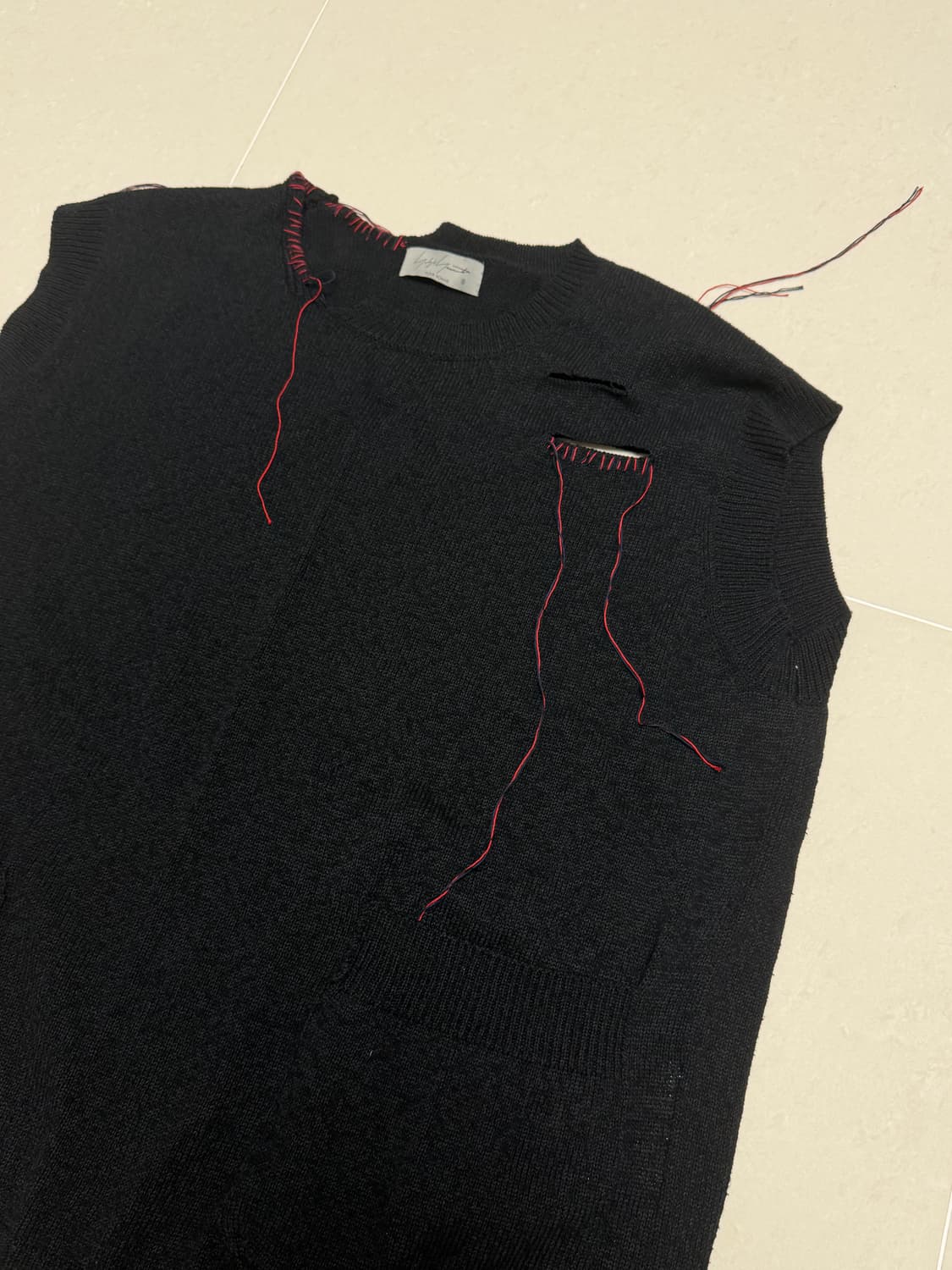 요지야마모토 니트베스트 상품이미지2